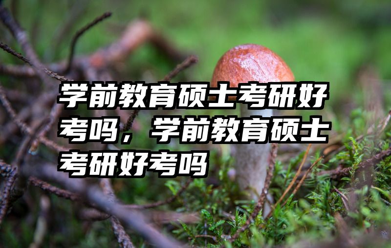 学前教育硕士考研好考吗，学前教育硕士考研好考吗