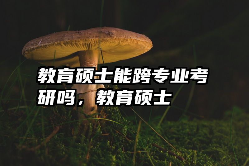 教育硕士能跨专业考研吗，教育硕士