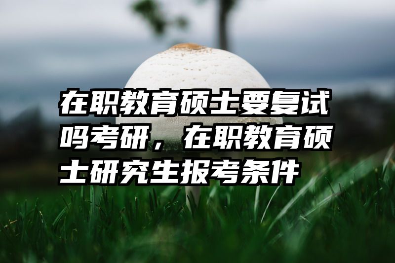 在职教育硕士要复试吗考研，在职教育硕士研究生报考条件