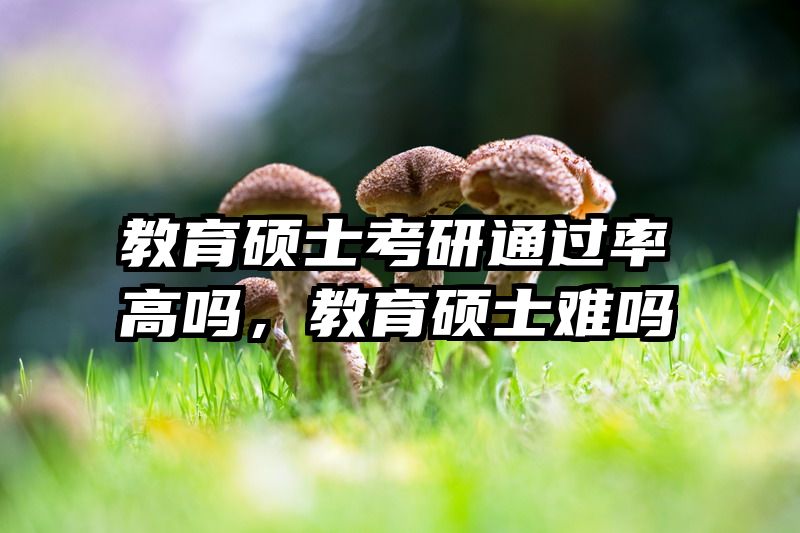 教育硕士考研通过率高吗，教育硕士难吗