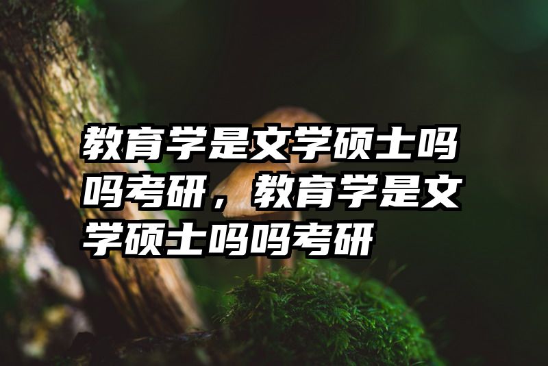 教育学是文学硕士吗吗考研，教育学是文学硕士吗吗考研