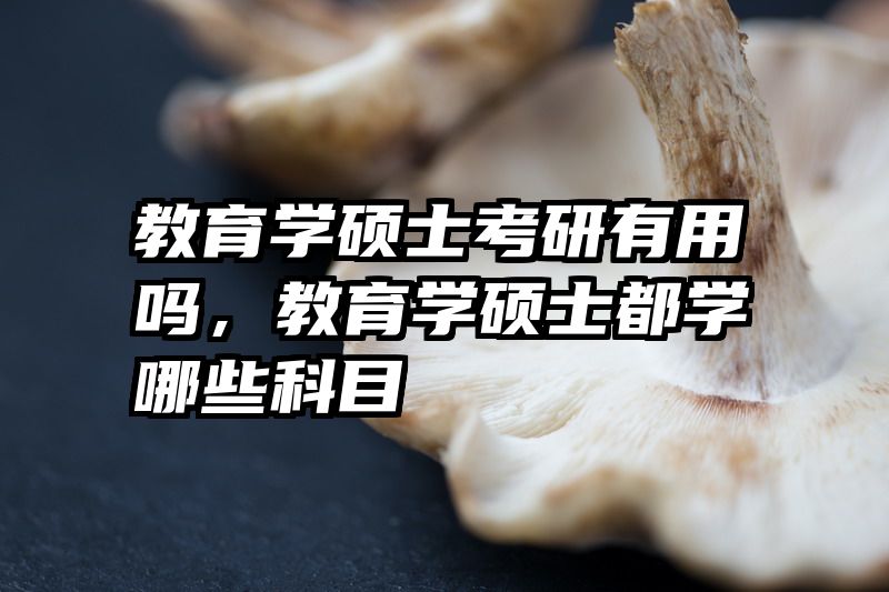 教育学硕士考研有用吗，教育学硕士都学哪些科目