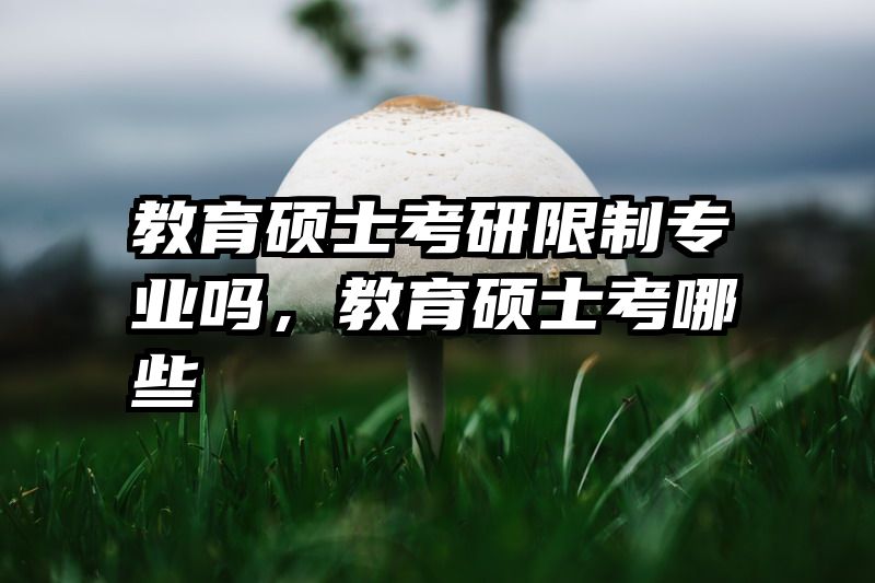 教育硕士考研限制专业吗，教育硕士考哪些