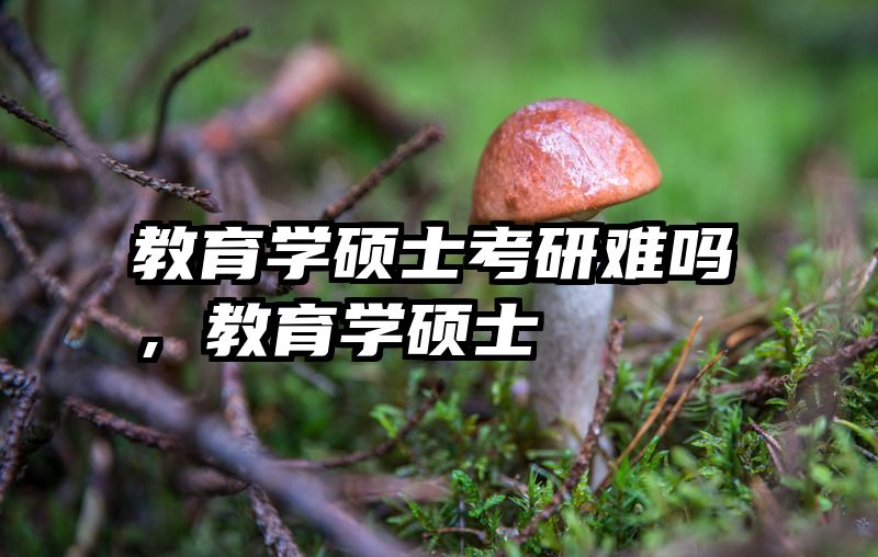 教育学硕士考研难吗，教育学硕士