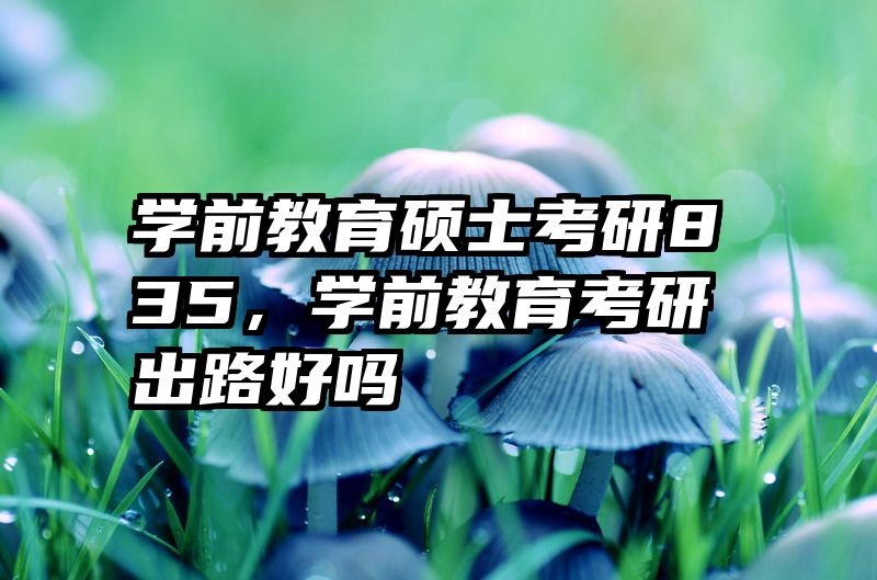 学前教育硕士考研835，学前教育考研出路好吗