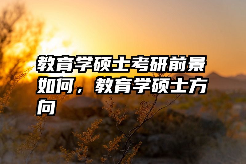 教育学硕士考研前景如何，教育学硕士方向