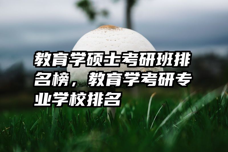 教育学硕士考研班排名榜，教育学考研专业学校排名